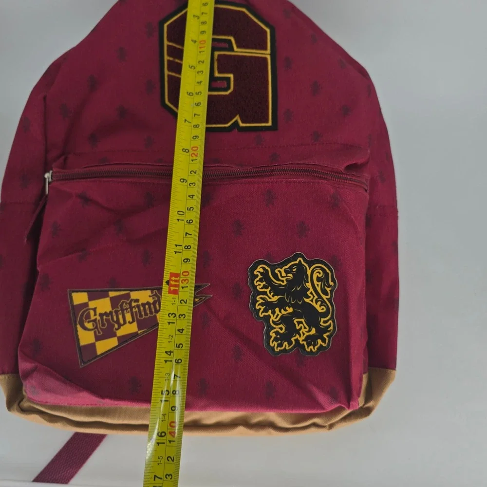 Harry Potter Gryffindor Backpack Burgundy Varsity Patch School Bag Kids New